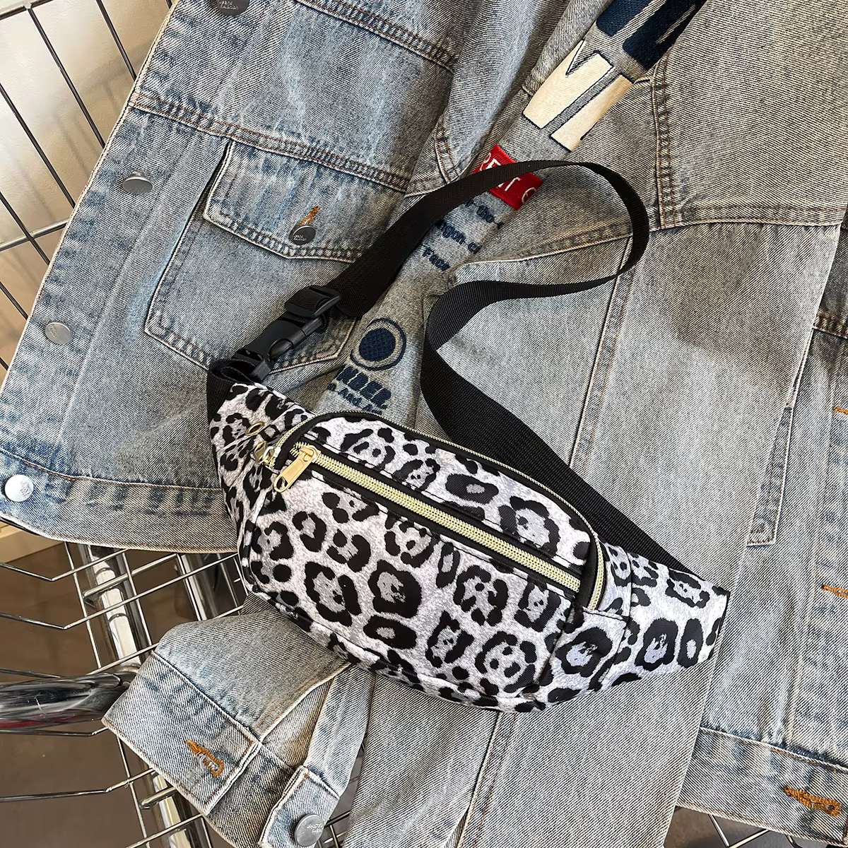 Sac de taille imprimé léopard pour femmes