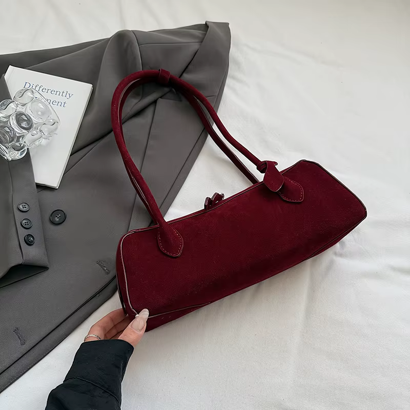 Sac à bandoulière Chic en daim pour femmes