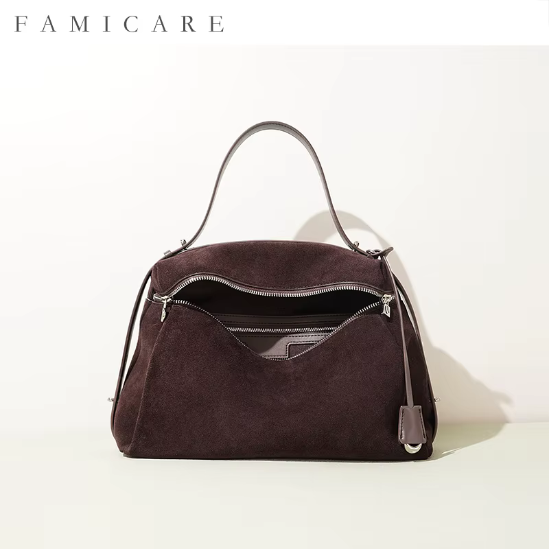 Sac à main Premium 2025 automne hiver daim cuir Boston sac épaule sac à bandoulière femmes minimaliste déplacements tendance polyvalent sac