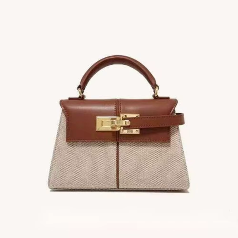 2025 Sac pour femme en cuir trapézoïdal Sac à main de niche de mode polyvalent Sacs à poignée supérieure на сумки