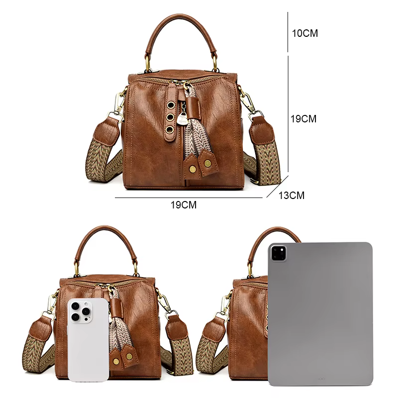 Sac à Main en Cuir de Vache group pour Femme