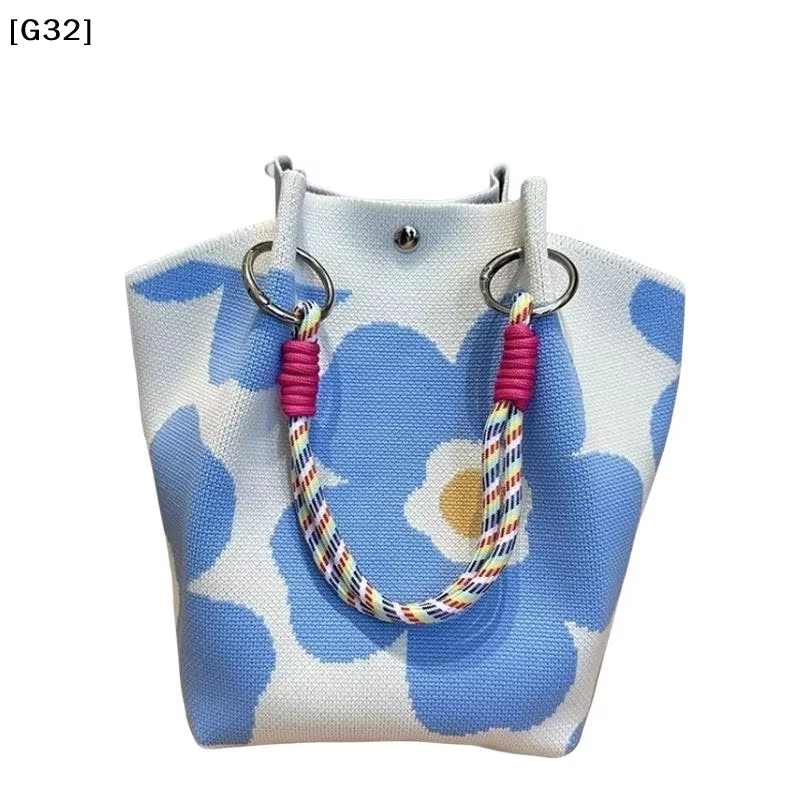 Nouveau Sac à Main Tricoté Polyvalent et Adorable 2026 avec Fermeture Magnétique 3D
