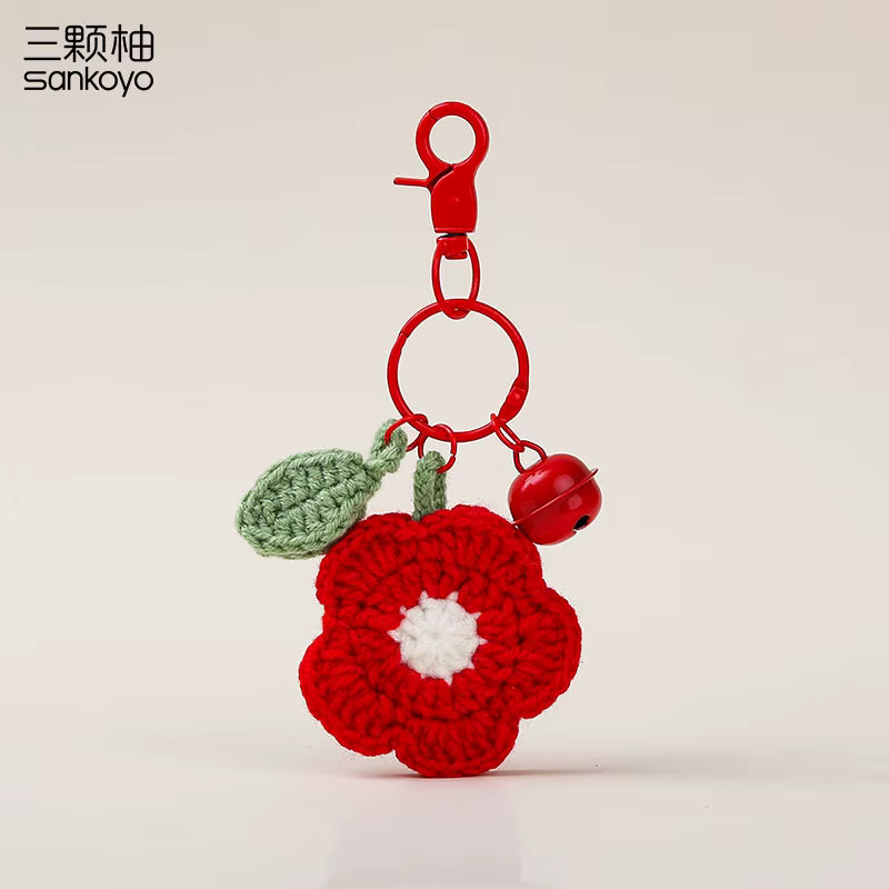 Pendentifs de sac en Crochet en fil de fleur