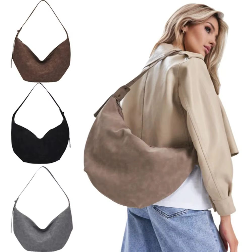 Sac à bandoulière décontracté en PU pour femme