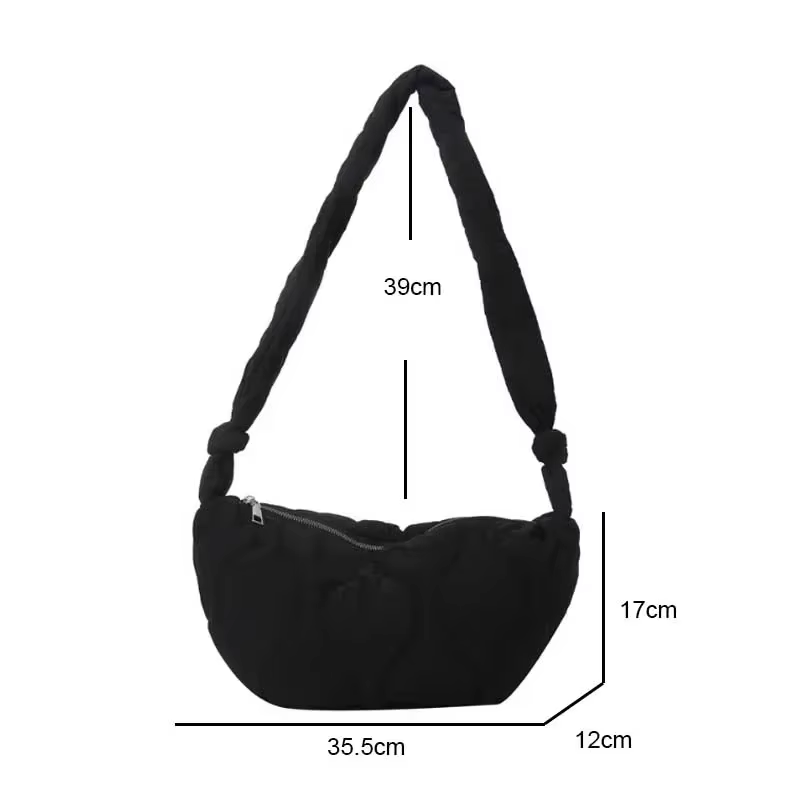 Sac à bandoulière bouffant pour femmes