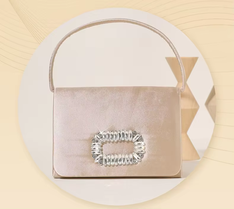 Nouveau sac de soirée en imitation soie