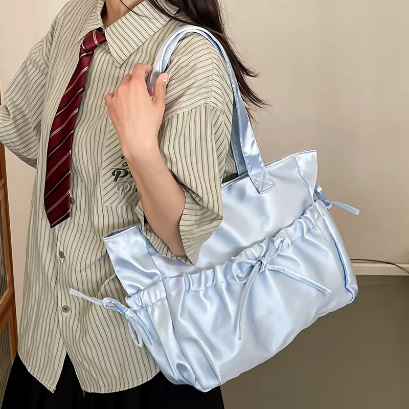 Lolita Kawaii JK Pearl Light Déformle Bowvétérans t Sac initié