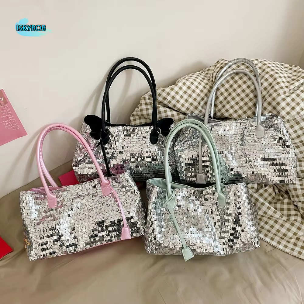 Sac fourre-tout décontracté à paillettes brillantes