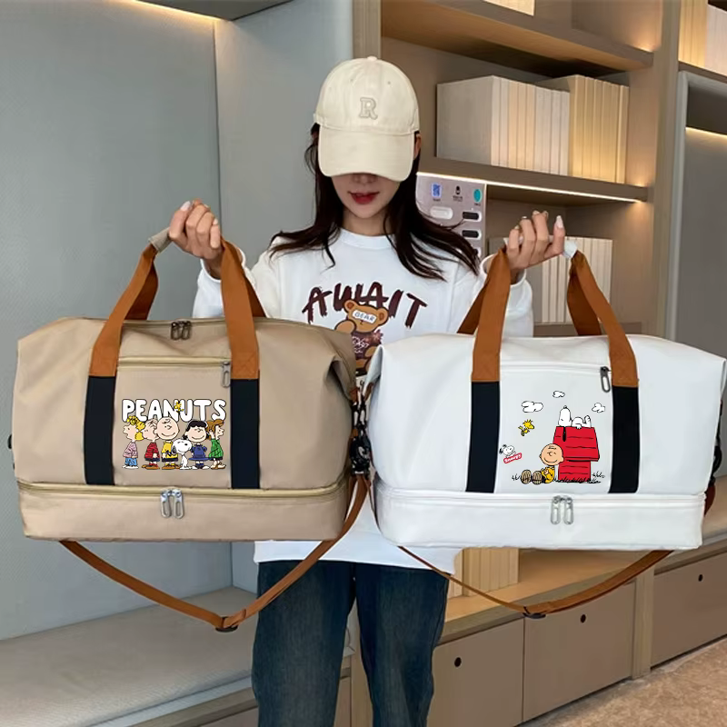 Sac de voyage SNOOPY, sac de sport imperméable pour femmes