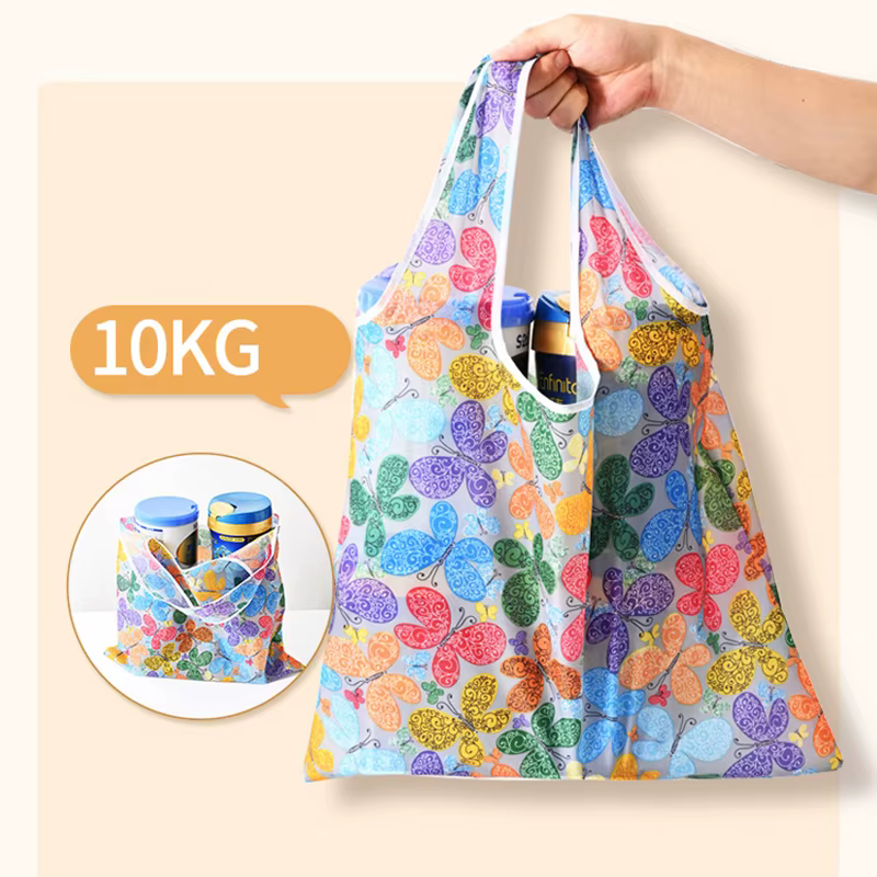 Sac à provisions pliable en polyester