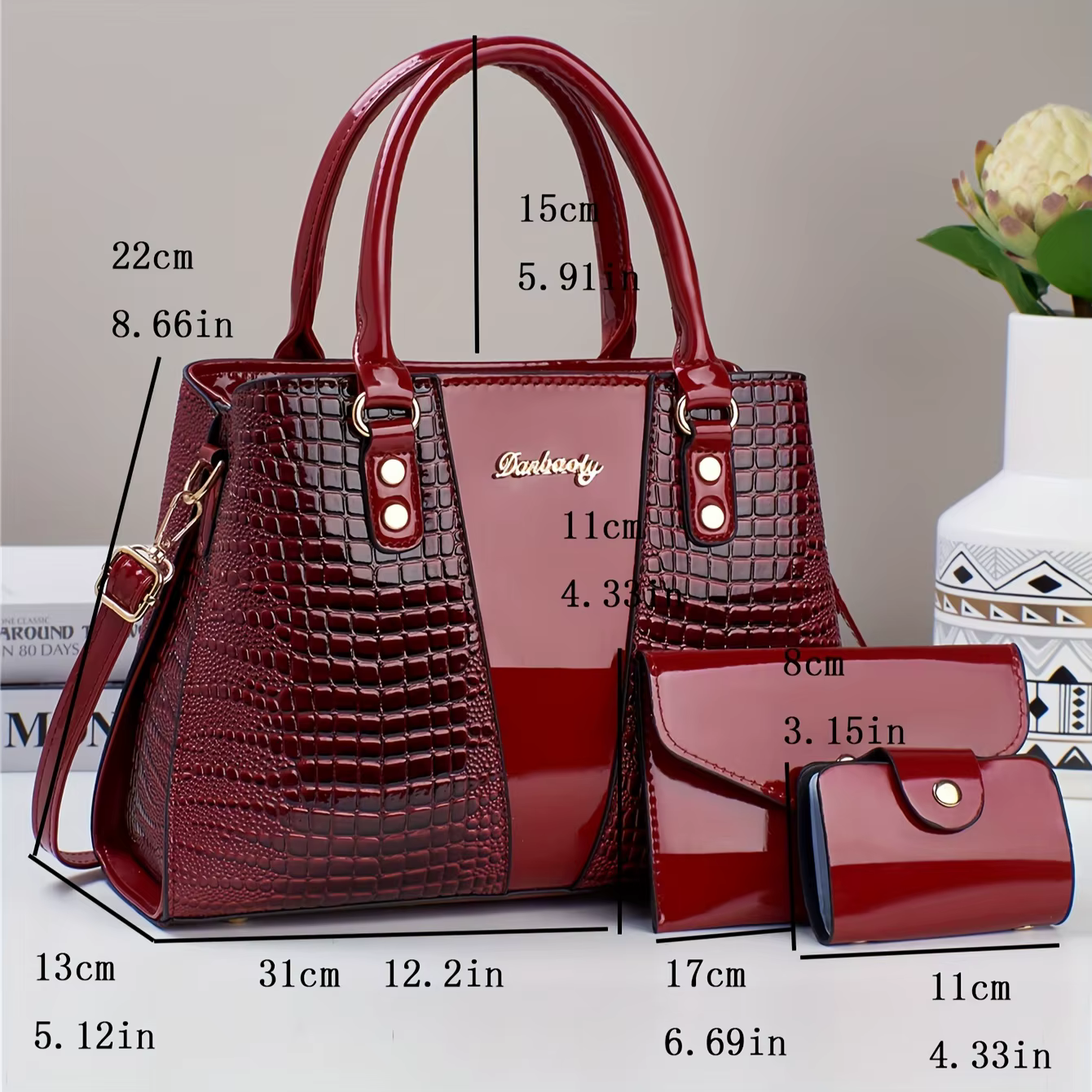 Ensemble de sacs à main de luxe 3 pièces