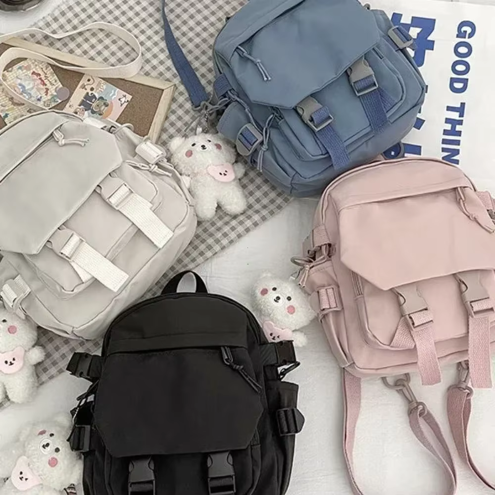 Mode Kawaii Mini sac à dos femmes sac à bandoulière pour adolescentes multi-fonction petit sac à dos dames Travle école sacs à dos