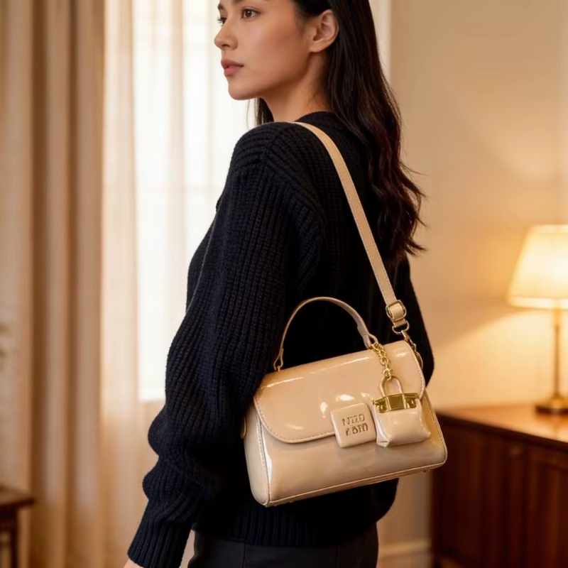 Sac à langer élégant de style rétro : Sac à main de luxe pour femme
