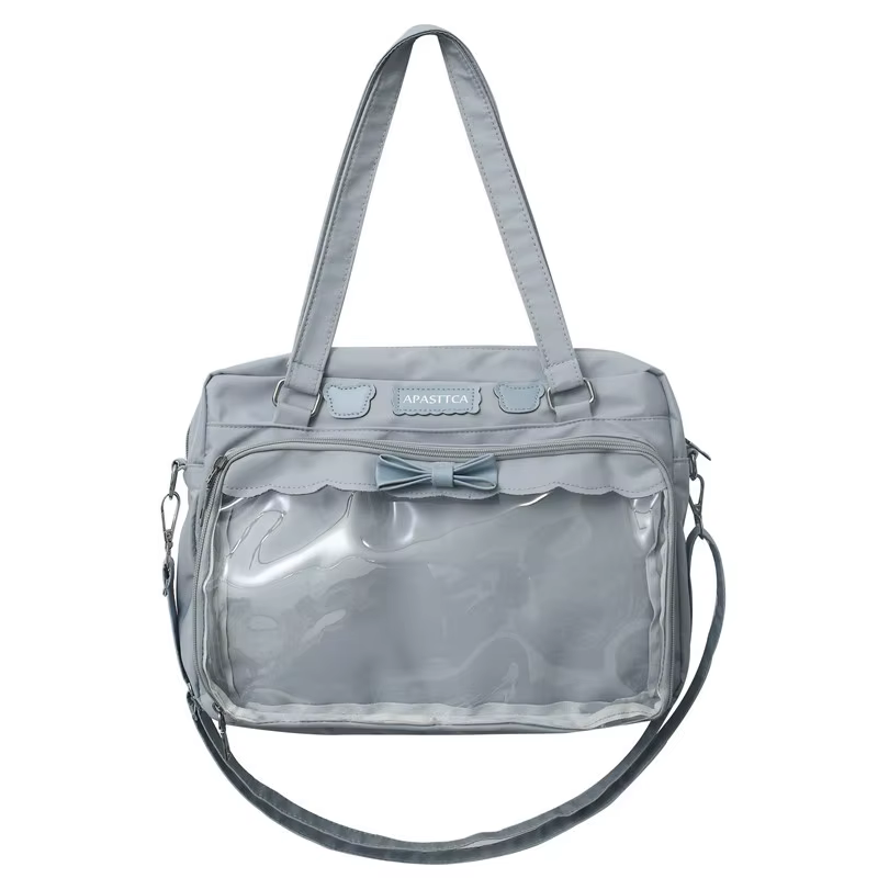 Itabag-Sac à Bandoulière en Toile Transparente pour Fille