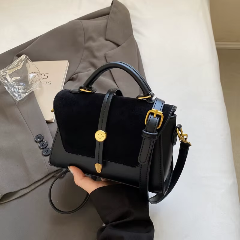 Sac à main élégant en similicuir avec bandoulière réglable