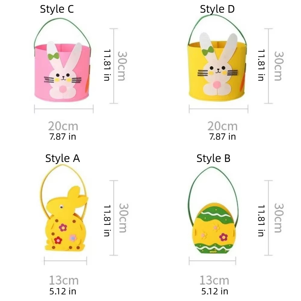 Sac à main en feutre, panier de Pâques