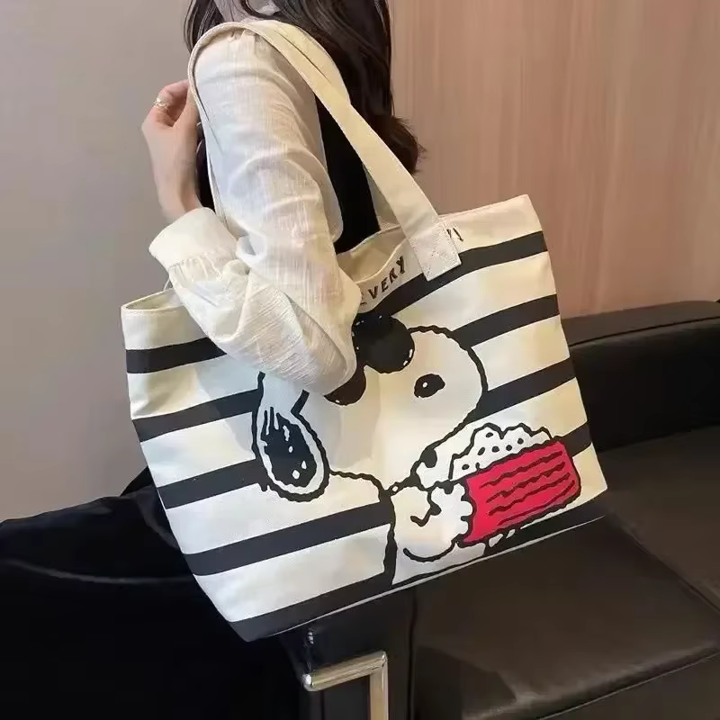 Sac fourre-tout en toile grande capacité