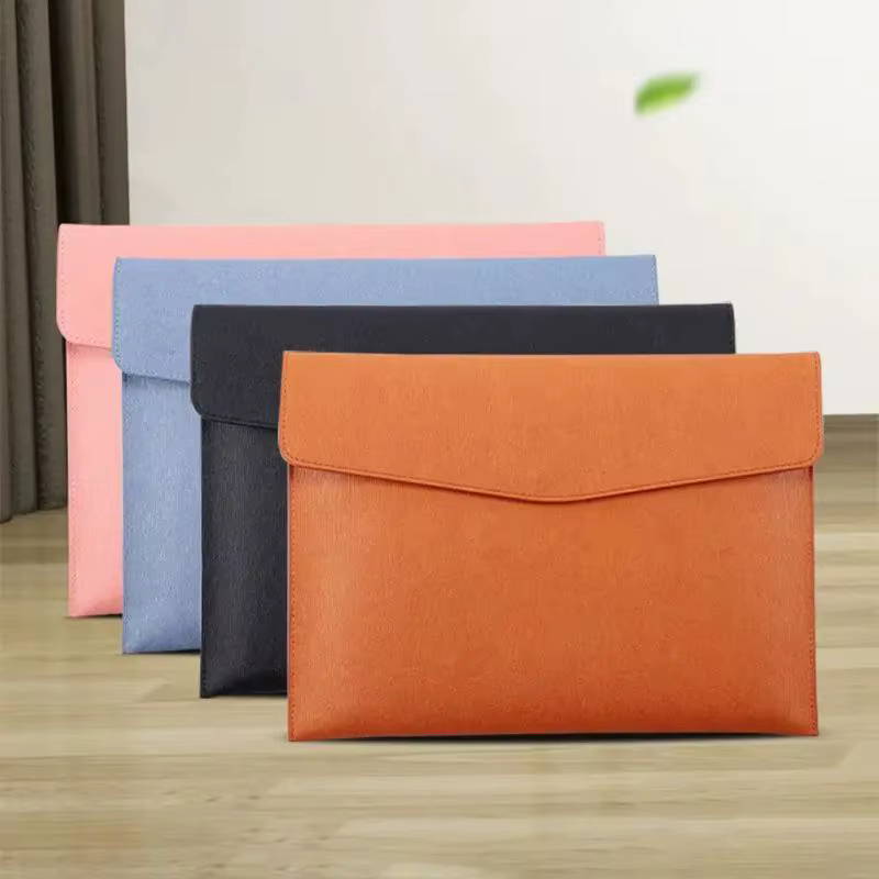 Sac de rangement pour documents A4, grande capacité, boucle magnétique, simple, étanche, pour le bureau, le travail
