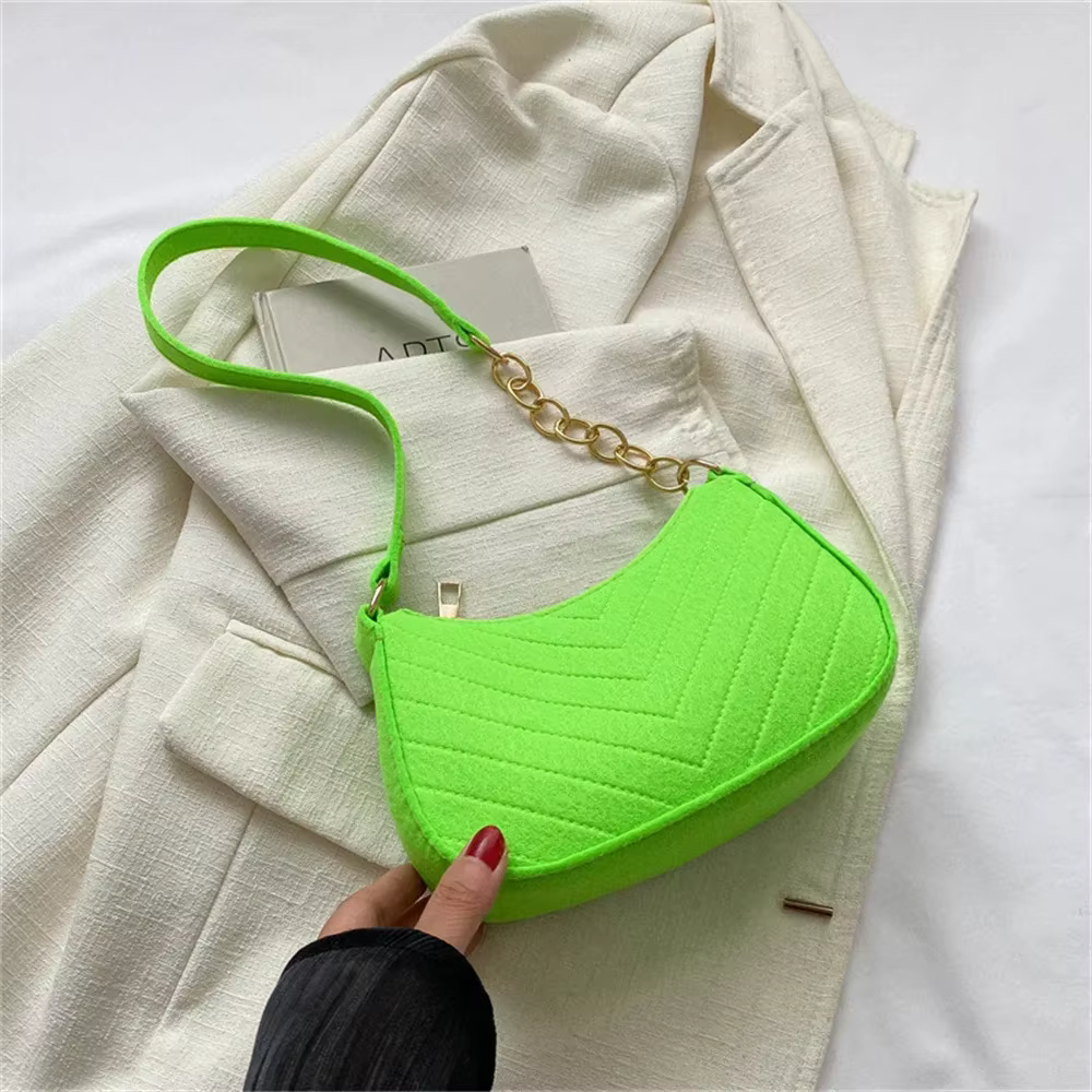Mini sac à bandoulière en feutre pour femmes