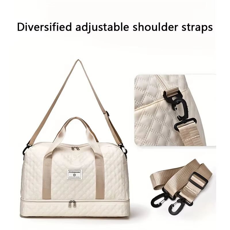 Sac polochon de luxe – Élégant et durable avec séparateur étanche
