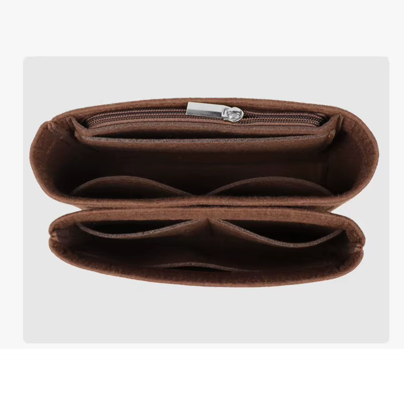 Convient pour Pochette Métis rabat feutre insérer sac organisateur maquillage sac à main Organization voyage intérieur