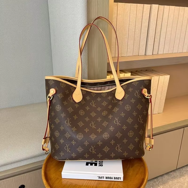 Sac à langer minimaliste de style vintage en cuir pour femme – Sac fourre-tout élégant
