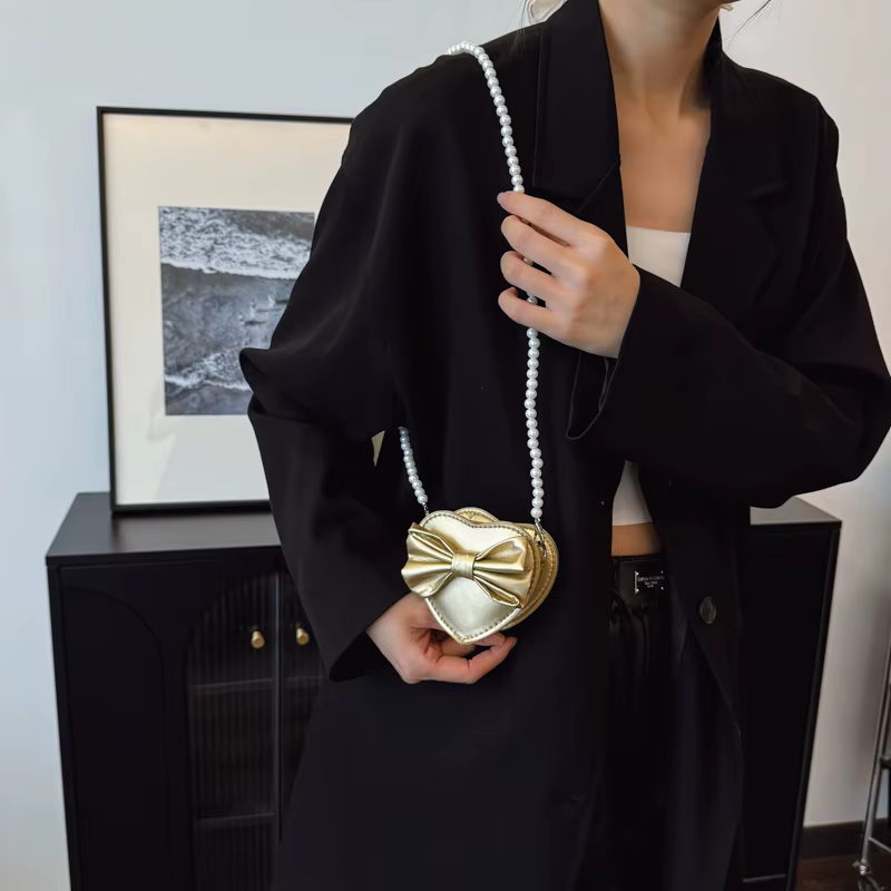 Sac à main en forme de cœur pour femmes