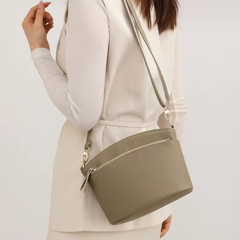 Sac à bandoulière de luxe pour femme 2025 – Sac à main de créateur en cuir véritable