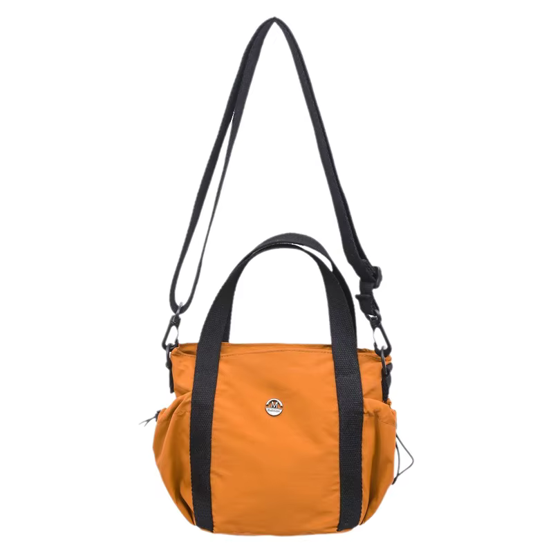 Sac seau en nylon couleur unie pour femme