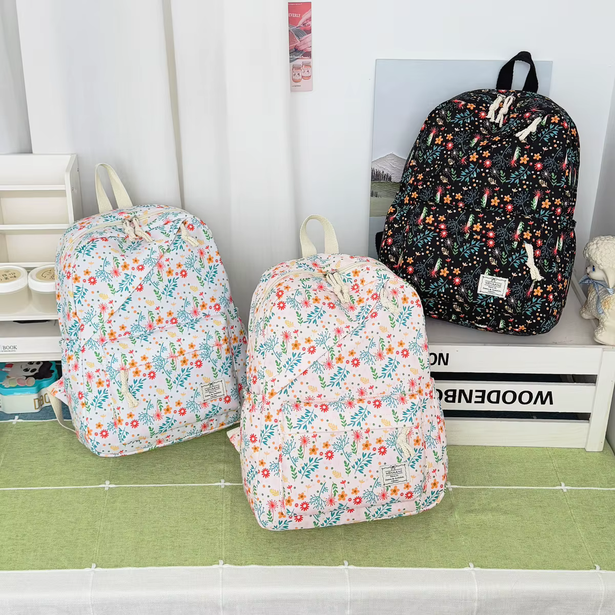Sac à dos léger et multifonctionnel pour filles