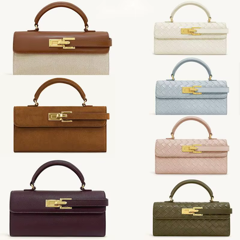 JW Pei petit carré Niche Sac à main bandoulière Mini Melad tissé Sac poignée supérieure sacs