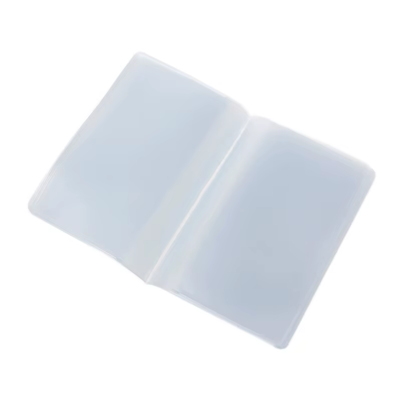 Q1QA – pochette transparente en plastique PVC pour carte de crédit