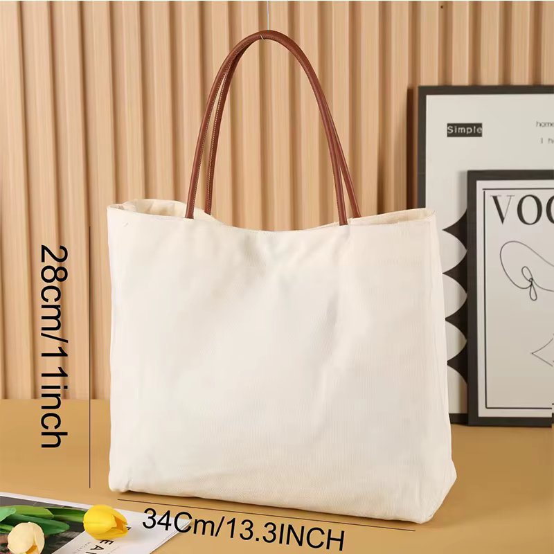 Sac fourre-tout en toile personnalisé avec nom et logo