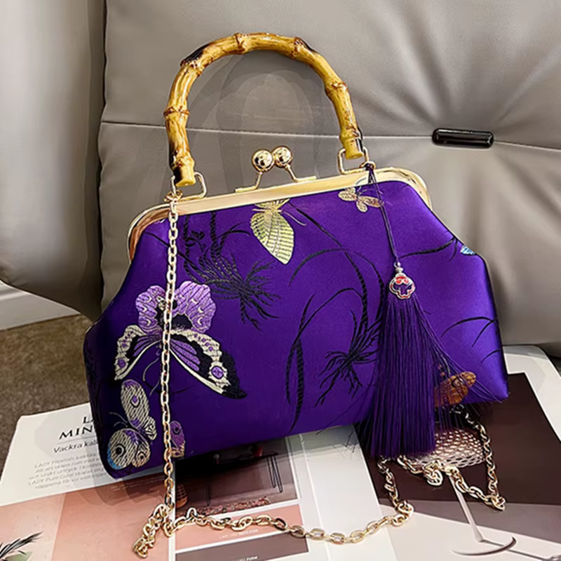 Sac de soirée brodé de luxe pour femmes