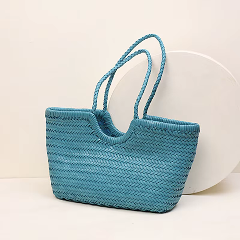 Sac panier à légumes tissé à la main français