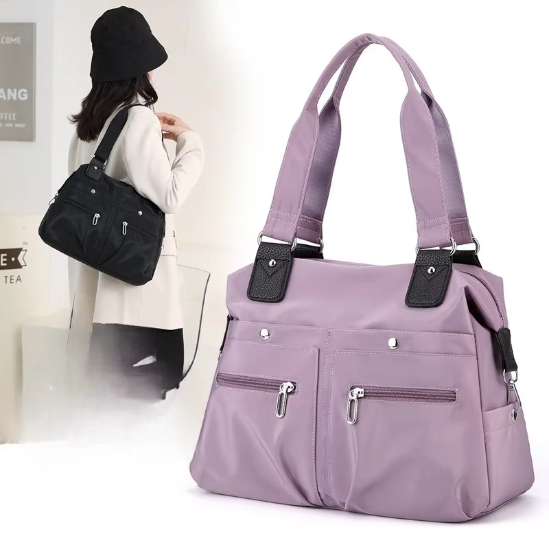 Sac fourre-tout sac à main sac à bandoulière pour femmes en Nylon imperméable grande capacité Shopping sac