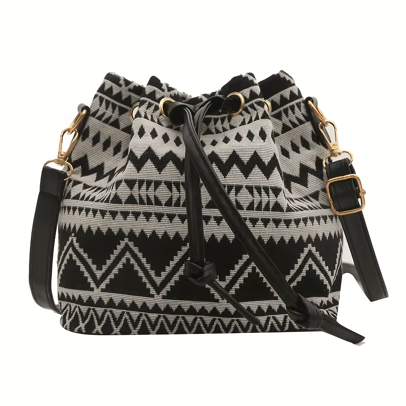 Sac seau à motif floral papillon