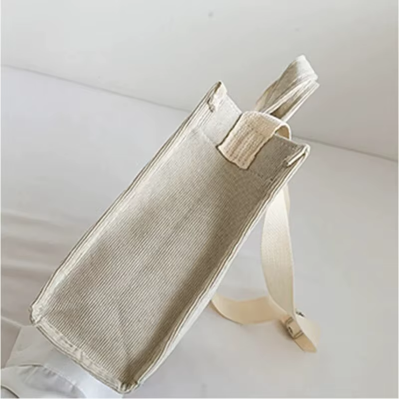 Rilibegan sac à bandoulière pour femmes nouveau Style Simple velours côtelé Portable grande capacité sac Ins mode tendance petit sac à main carré