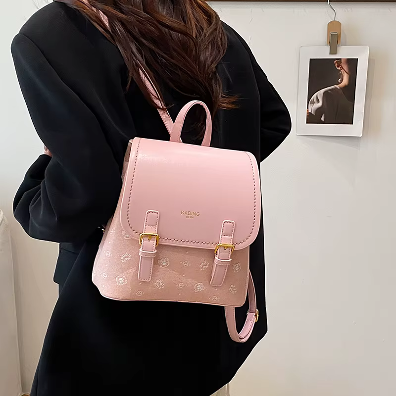 Sac à dos Pu bicolore pour femme