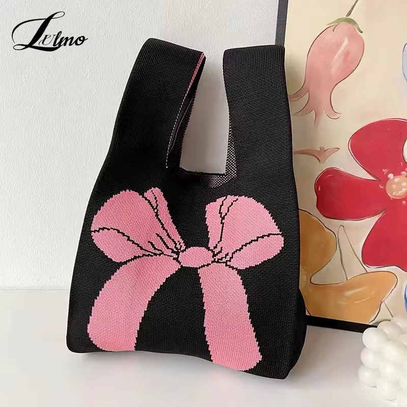 Sac à main en tricot fait à la main pour femme