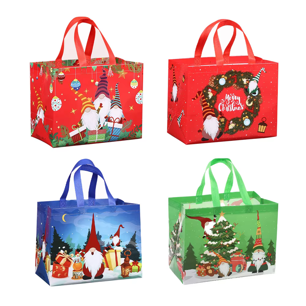 Grand Sac Cadeau de Noël avec Poignée