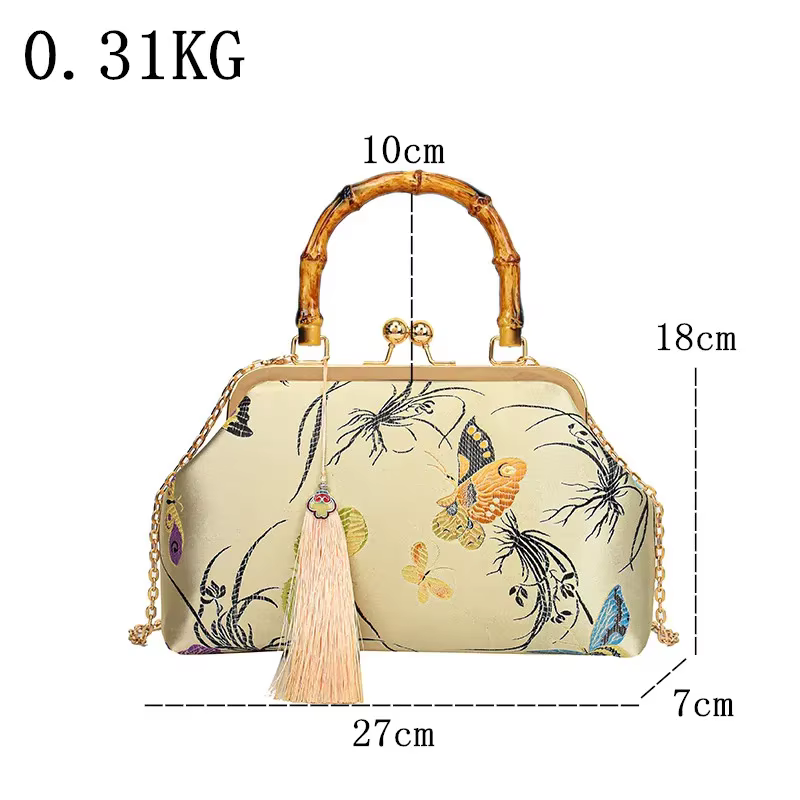 Sac de soirée brodé de luxe pour femmes