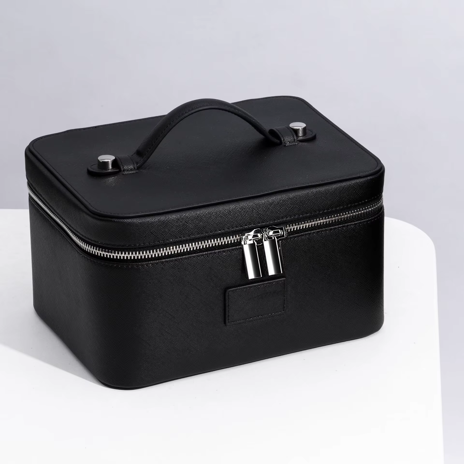 Trousse de maquillage à main en PU avec compartiment