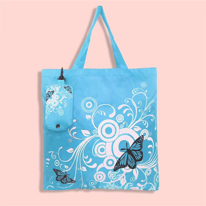 Fourre-tout pliant sac à provisions femmes hommes décontracté Eco réutilisable fleur papillon pochette épicerie sacs à