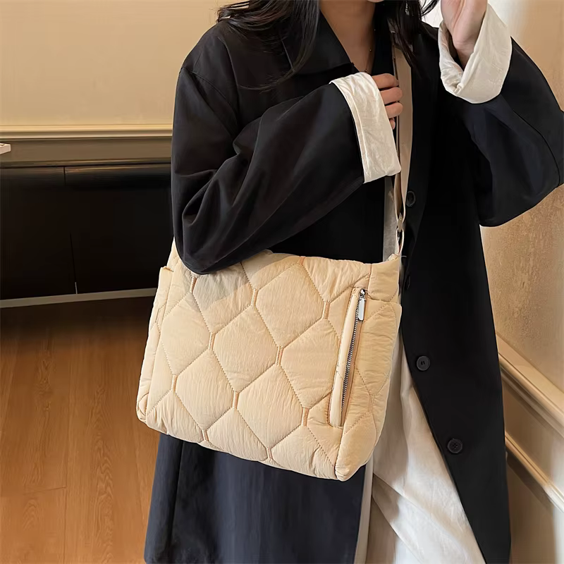 2025 nouveau sac à main d'hiver mode espace coton sacs
