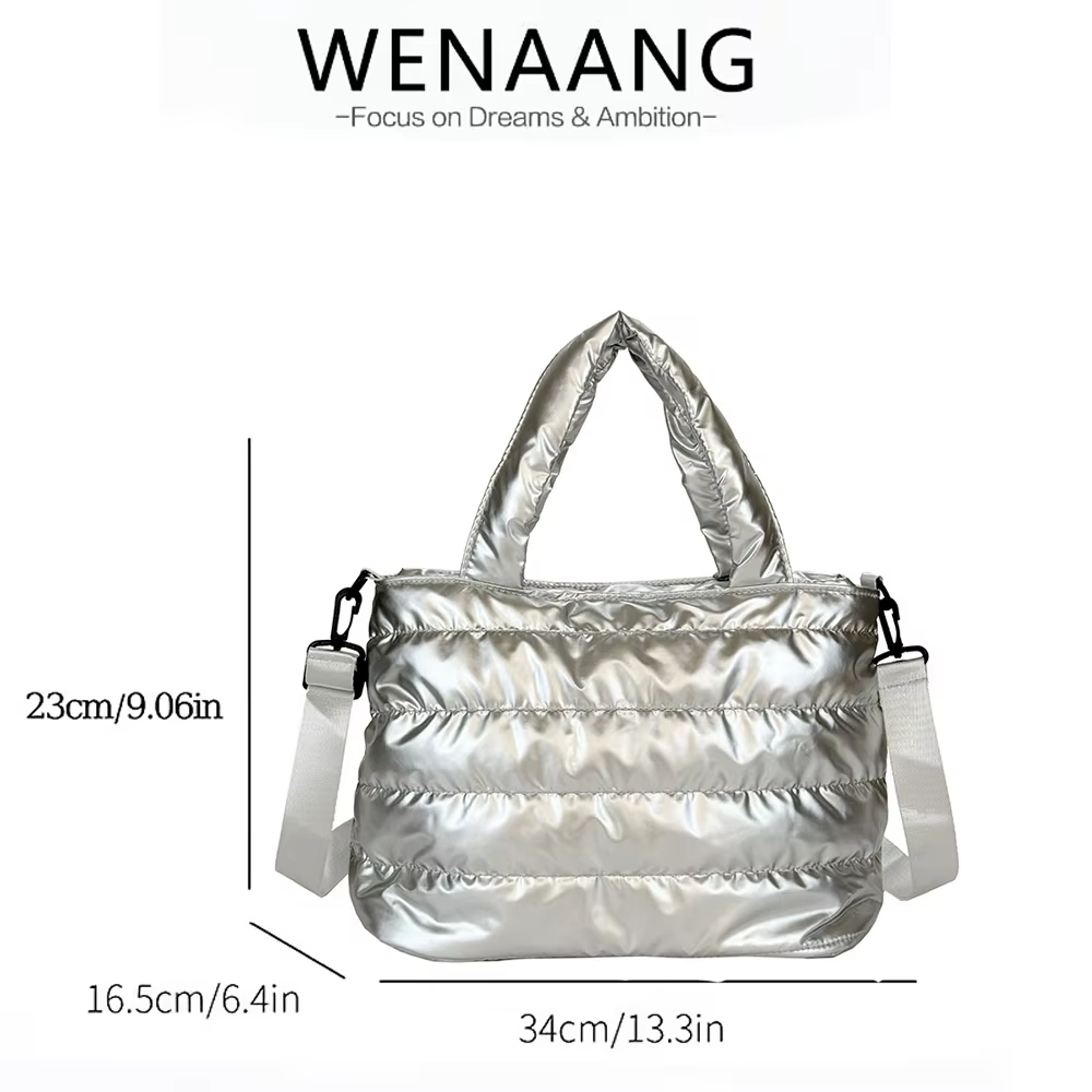 Sac à bandoulière pour femme, tendance et décontracté, sac à bandoulière matelassé minimaliste de couleur unie, sac à main multi-poches en PU avec fermeture éclair, sac à bandoulière pour femme automn