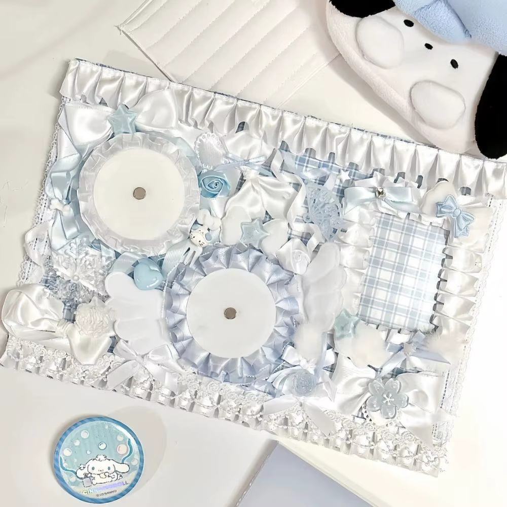 Ita sac broche Badge organisateur à la main dentelle plaque arrière