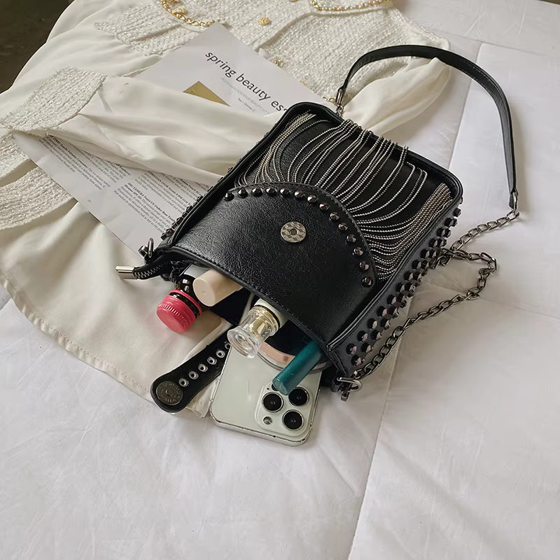 Sac cylindrique de luxe pour femmes