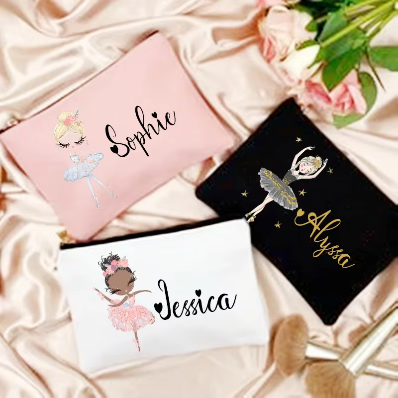 Sac de maquillage personnalisé avec nom