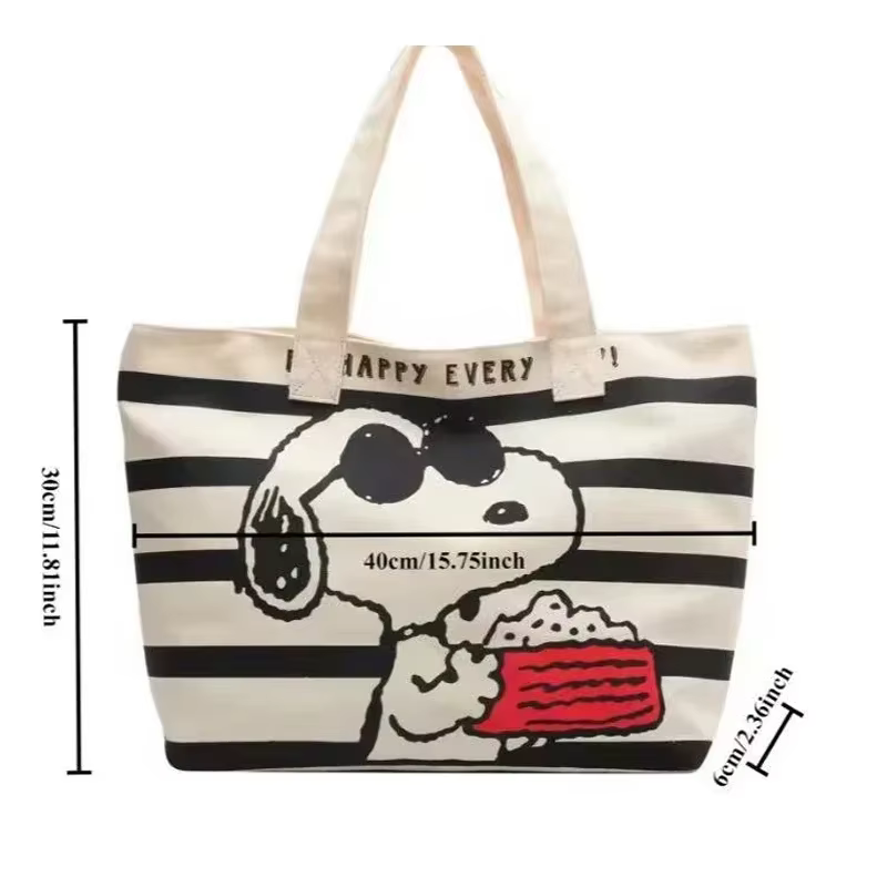 Sac fourre-tout en toile grande capacité